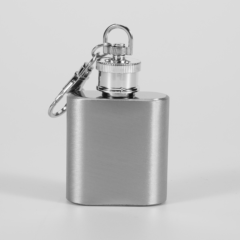 メーカー卸売り携帯小酒壺ステンレス酒壺1-2オンス酒壺キーホルダー付き|undefined