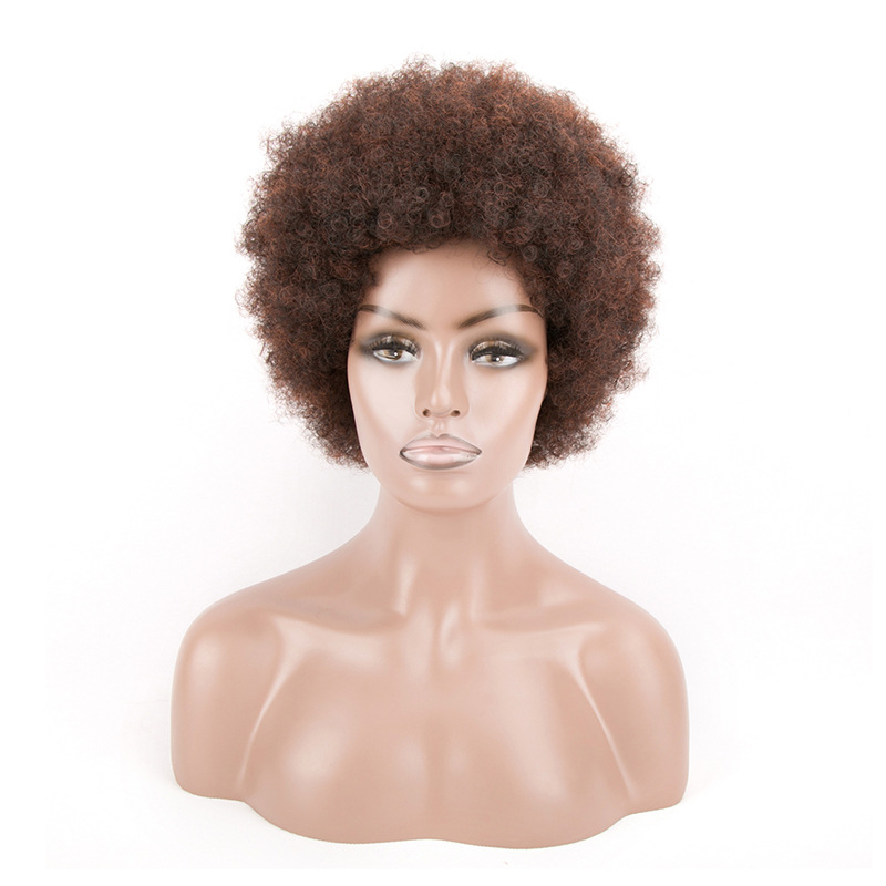 African Chemical Fiber Wig Hair Pack Hair Cover Fluffy Hair Bud Explosive Head Caterpillar Wig Head Cover Afro kinky