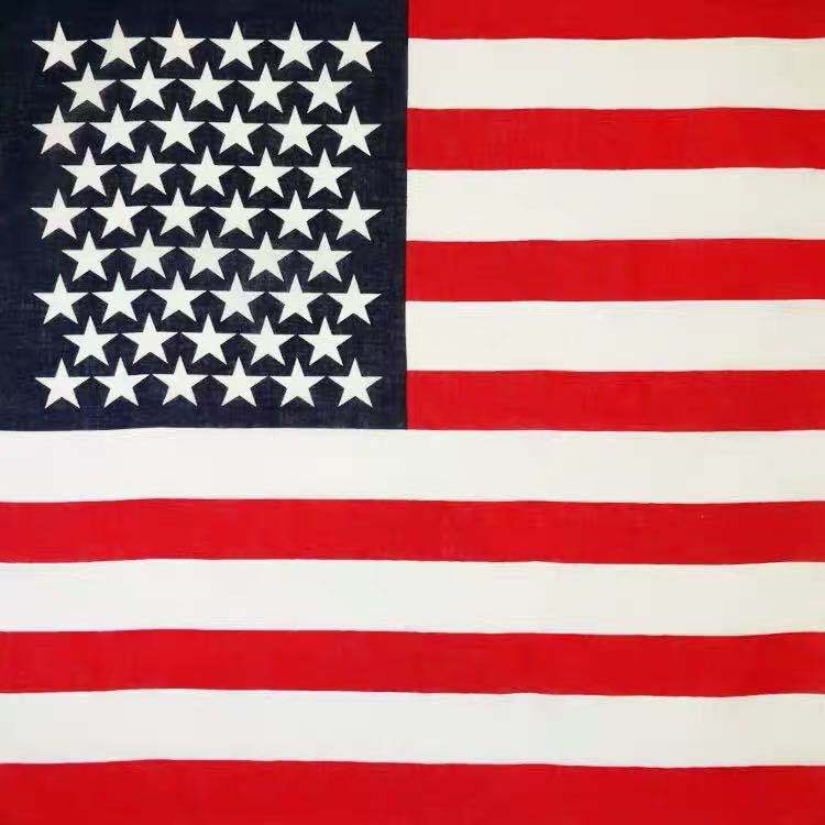 European and American Trend American Flag Outdoor Riding Square Scarf Hip Hop Headscarf Accessories Dog Scarf Hot Selling Hair Belt Jewelry Wholesale