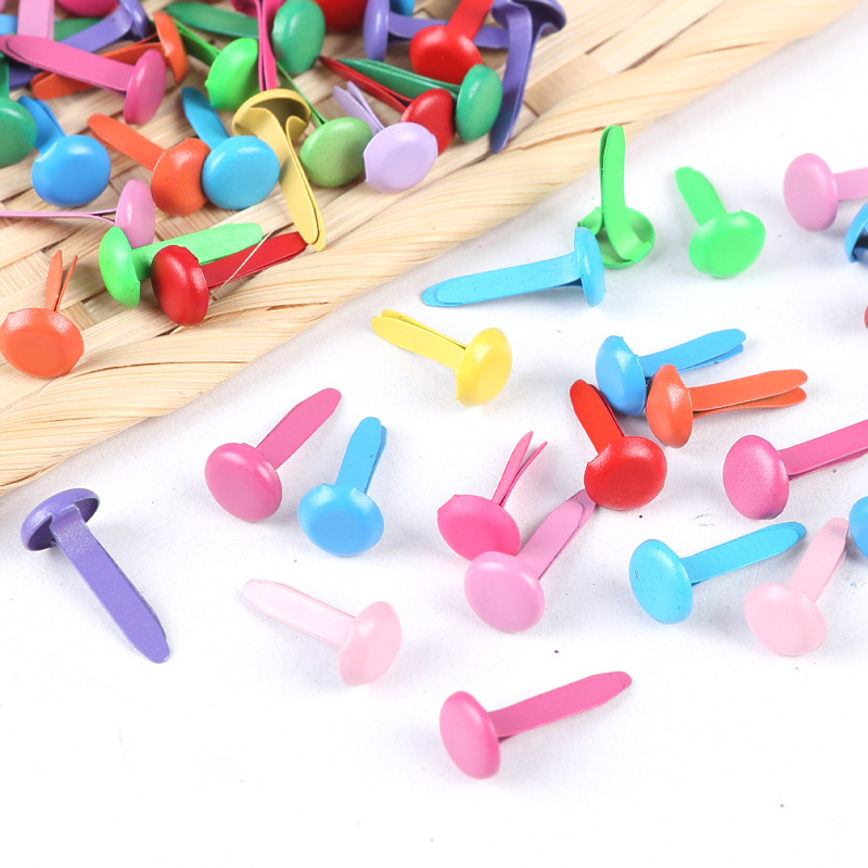 Color two-foot nail children's handmade sheep horn nail two-foot nail split foot nail creative DIY decorative material accessories