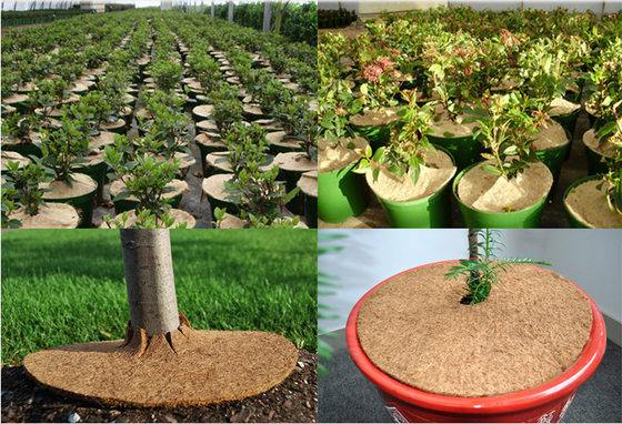 Needle Punched Round Brown Film Flower Pot Shade Mat Tree Fence Mat Anti-Grass Mat Flower Pot Dust-proof Decorative Mat