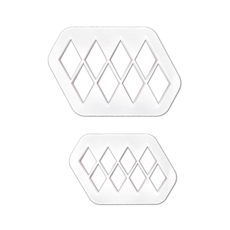2PCs Irregular Diamond Biscuit Cutting Mold Cake Grinder Baking diy Biscuit Mold Low Price Wholesale