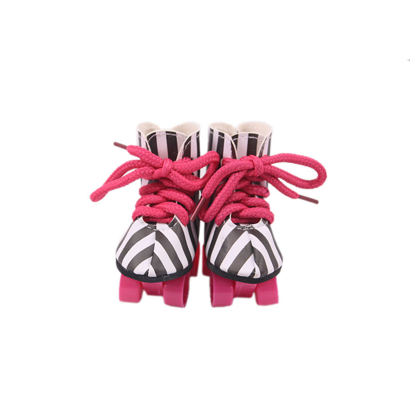 18 inch American girl doll accessories roller skates summer doll toy roller shoes strap roller skating boots wholesale