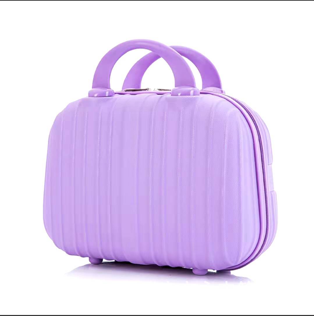 Korean Style Portable 14-inch Cosmetic Case Mini Case Short Distance Portable Small Travel Bag Cosmetic Storage Case ABS