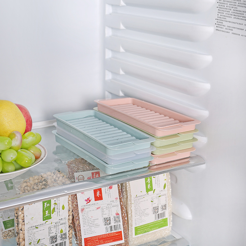 Art plastic strip ice tray cylindrical ice bar with cover ice tray ice mold ice mold DIY homemade a generation of hair