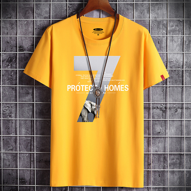 Short-sleeved T-shirt Men's Summer Men's Half-sleeved New Casual Students Inner plus size Top Base Shirt Cross-border Wholesale