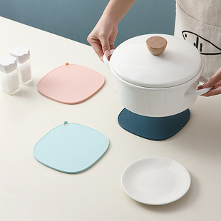 Kitchen creative heat insulation mat non-slip tea cup mat Nordic style ins Silicone Placemat heat insulation placemat Japanese style coaster