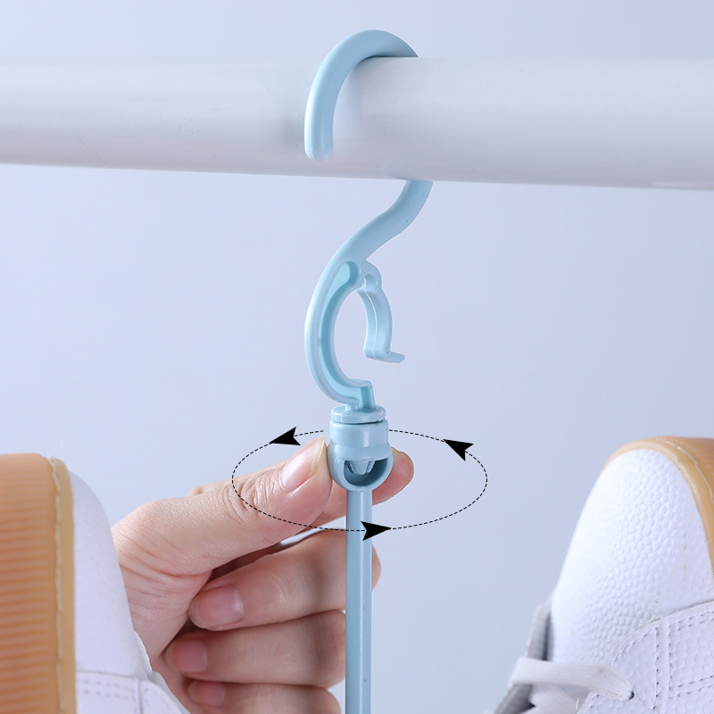 Creative Windproof Double Hook Balcony Shoes Drying Rack Multi-functional Shoes Hanging Shoes Hanging Shoes Hanging Rack Shoes Hanging Rack