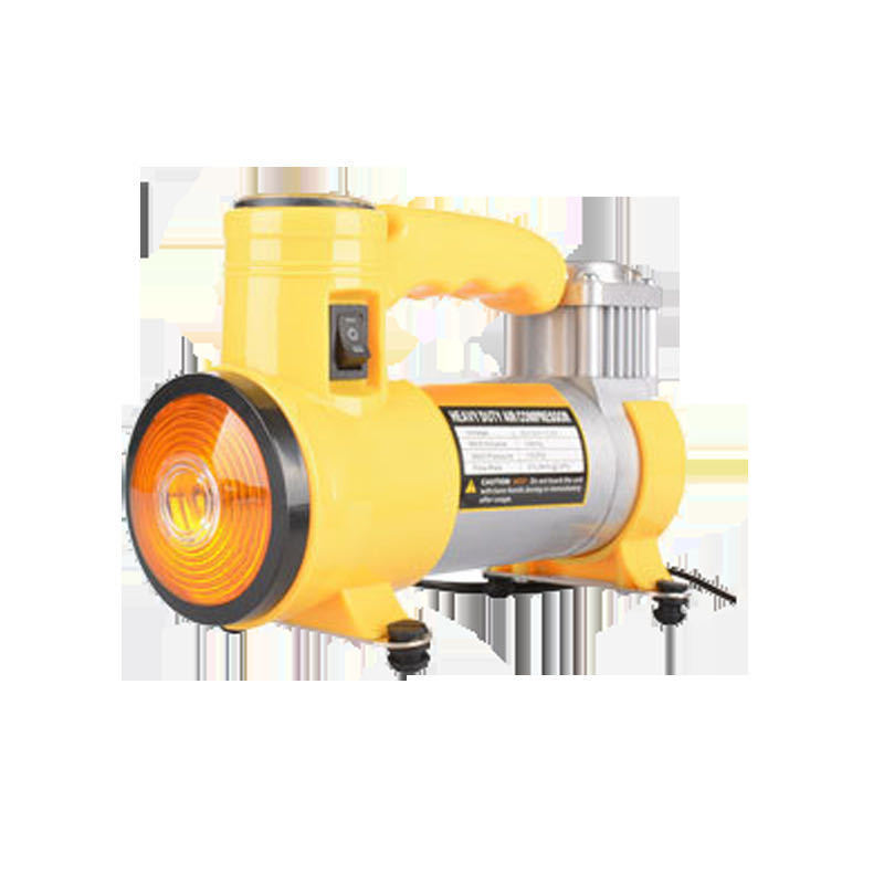 Car metal air pump with light inflator with light lighting with tire pressure gauge car tire inflator