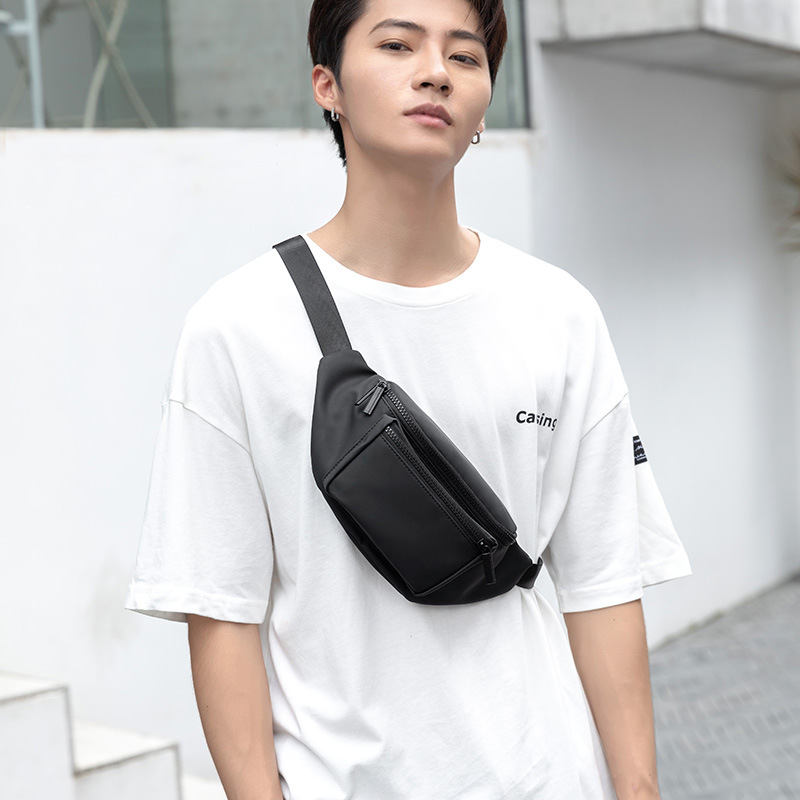 New Crossbody Bag Trendy Brand Shoulder Small Bag Chest Bag All-match Waterproof Small Satchel Men's Crossbody Waist Bag