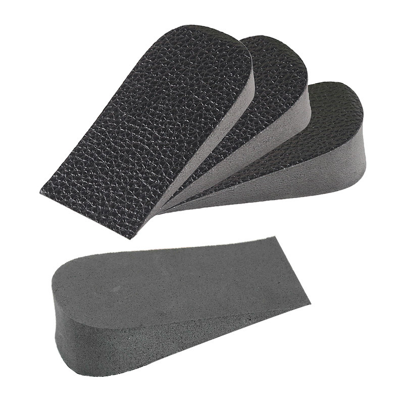 Leather men's and women's inner height invisible insole pad Inner height pad anti-slip rear half pad heel insole