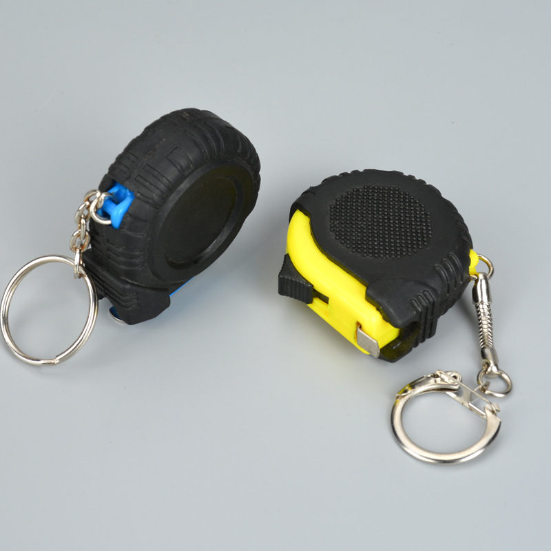1 M measuring tape Mini small measuring tape gift ruler with keychain mini plastic coated small steel measuring tape printable logo