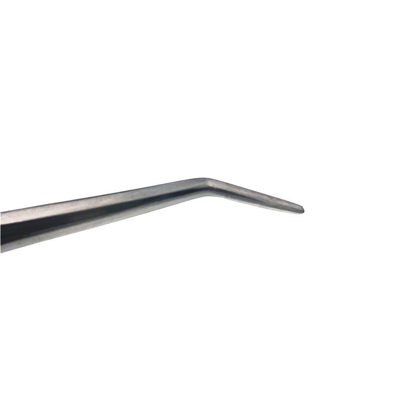 Spot Dental Clip Stainless Steel Tweezers Oral Clip Elbow Toothed Non-Slip Tweezers Dental Tools