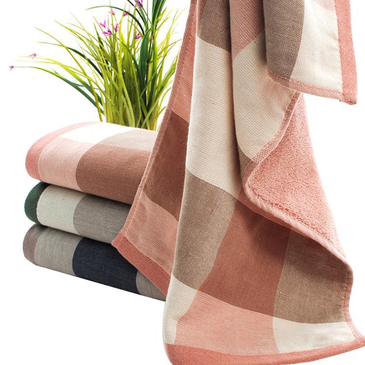 New pure cotton gauze striped towel soft and comfortable absorbent face towel supermarket gift daily necessities wholesale customization