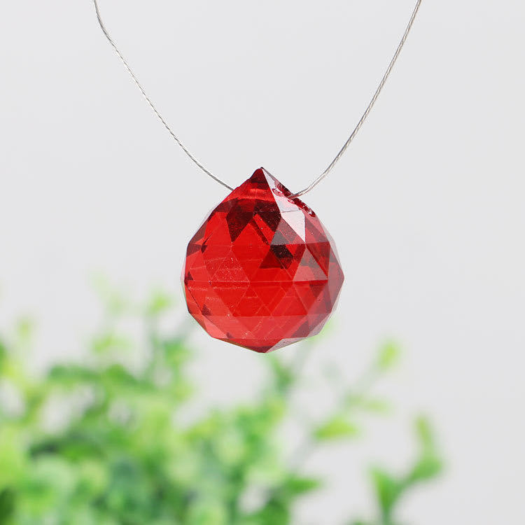 transparent crystal glass lamp ball pendant crystal chandelier bead curtain bead pendant accessories