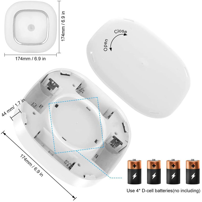 Cross-border supply human body induction ceiling lamp creative corridor ceiling lamp wireless installation battery type ceiling lamp