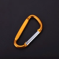Поставка спортивных товаров на открытом воздухе оранжевая плоская D-образная карабинная пряжка не ржавая