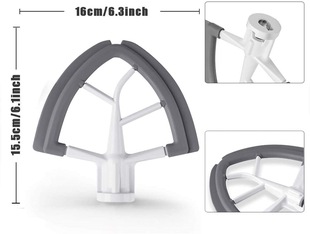 Stirring paddle Flex Edge Beater with Scraper for Tilt-Head 4.5-5QT