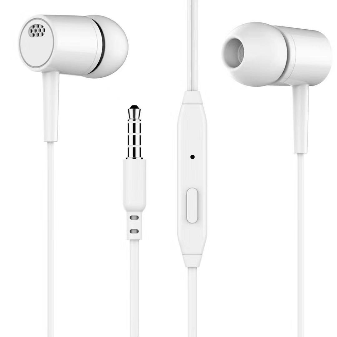 D21重低音入耳式有線イヤホン線制御3.5mm直挿し通用麦新型ゲーム耳栓イヤホン