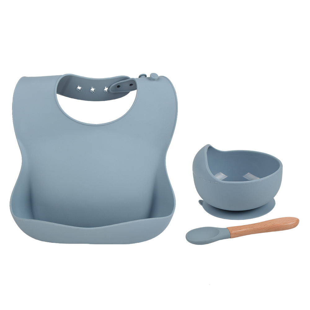 Silicone Baby Dining Bib Easy to Clean Baby Bib Slippery Towel Waterproof Leak Proof Children Silicone Slippery Bag
