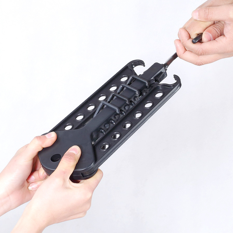 Creative Multi-functional Magic Hanger Pants Rack Plastic Children's Clothes Support Storage Folding Drying Hanger Collar Rack