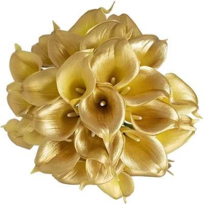 Factory direct PU mini calla lily single hand simulation flower wedding home decoration flower arrangement flower decoration