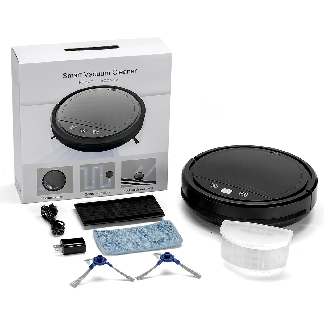 Cross-border gift planning automatic cleaning three-in-one vacuum cleaner graffiti intelligent voice household sweeping robot