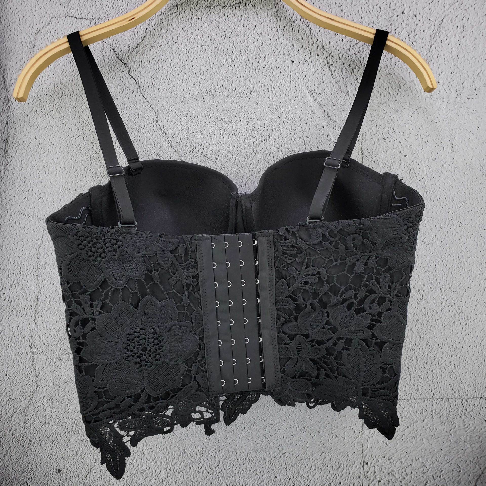 New One-piece Embroidered Short Slim-fit One-year-old Embroidered Corset Women's Hot Selling Nightclub Dance All-match Tube Top