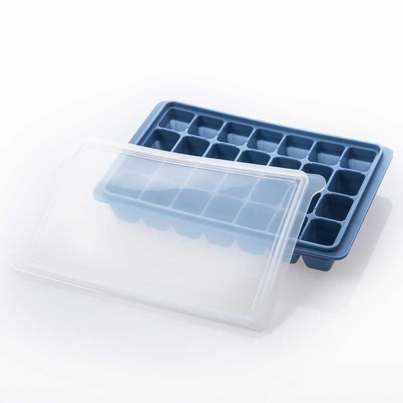Silicone ice bar whisky new square ice cube ice maker with lid mold ice box easy demoulding household