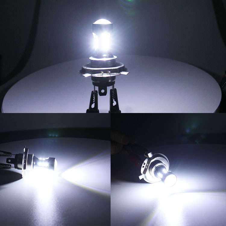 Новый автомобиль светодиодные противотуманные фары H4 3030 18SMD светодиодные противотуманные фары мотоцикл фары светодиодные лампы