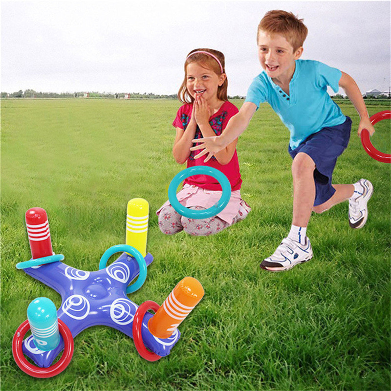 Inflatable cross ferrule PVC inflatable floating row water entertainment interactive game outdoor play inflatable toy