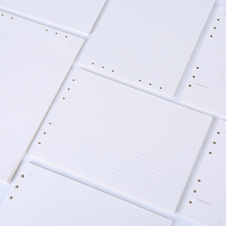 B5 horizontal 6-hole removable loose-leaf notebook pp flip notebook core replacement shell elastic band Loose-leaf recording book