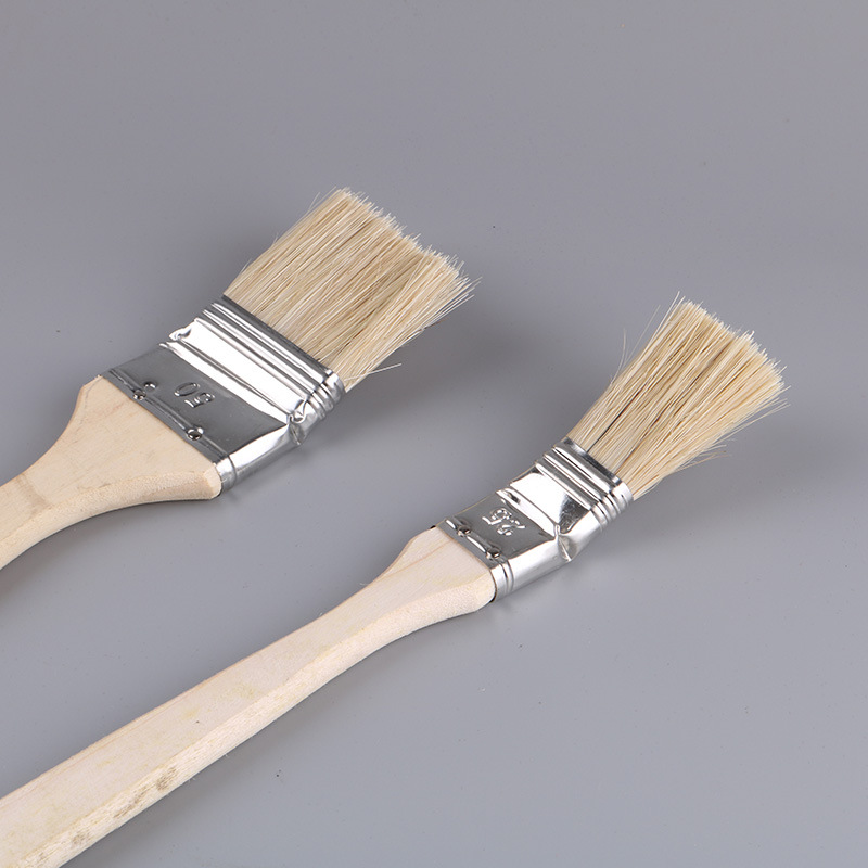 Elbow new paint brush curved handle paint pure pig hair imitation bristle Marine brush long handle long hair brush ash brush