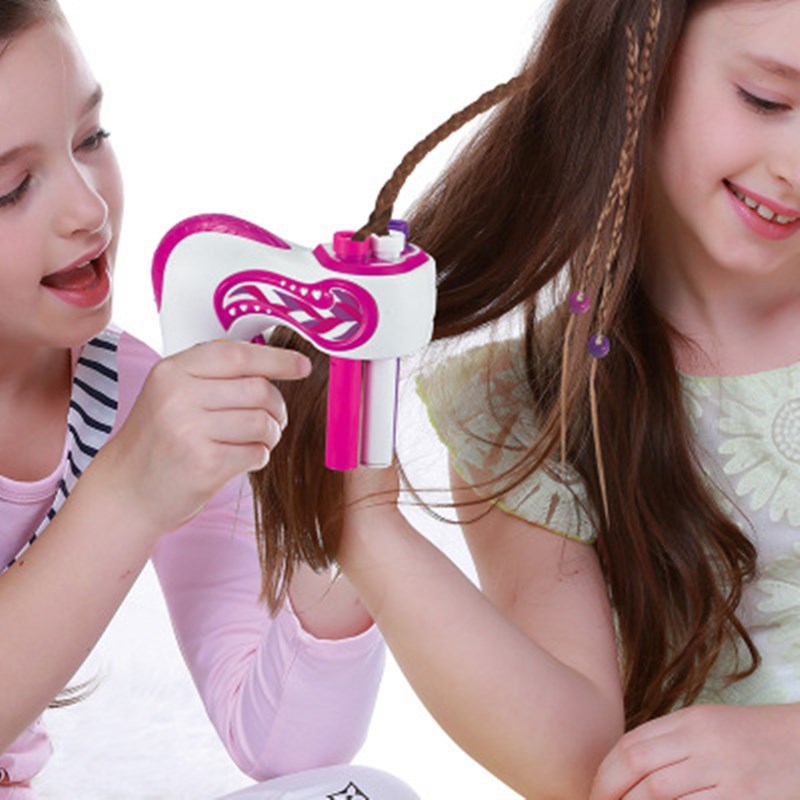 Spot Douyin magic knitting hair device Children's electric knitting dirty braids girl DIY pigtails toys