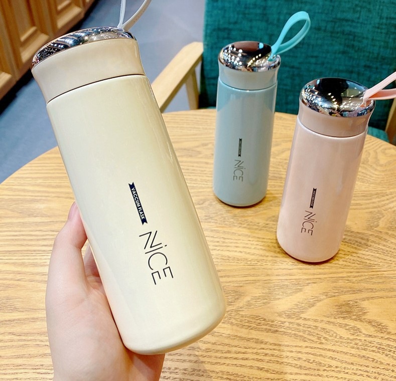 New Ness Cup double-layer glass creative student business gift activity water cup advertising Cup printed logo