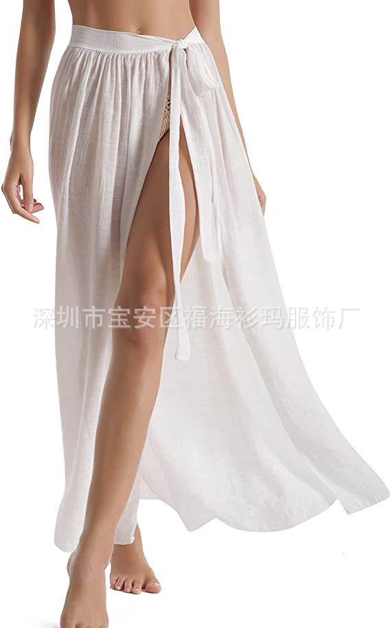 Shirt Ma Amazon ins Explosive Women's Apron Swimwear Summer Beach Wrap Skirt Swimwear Bikini Blouse