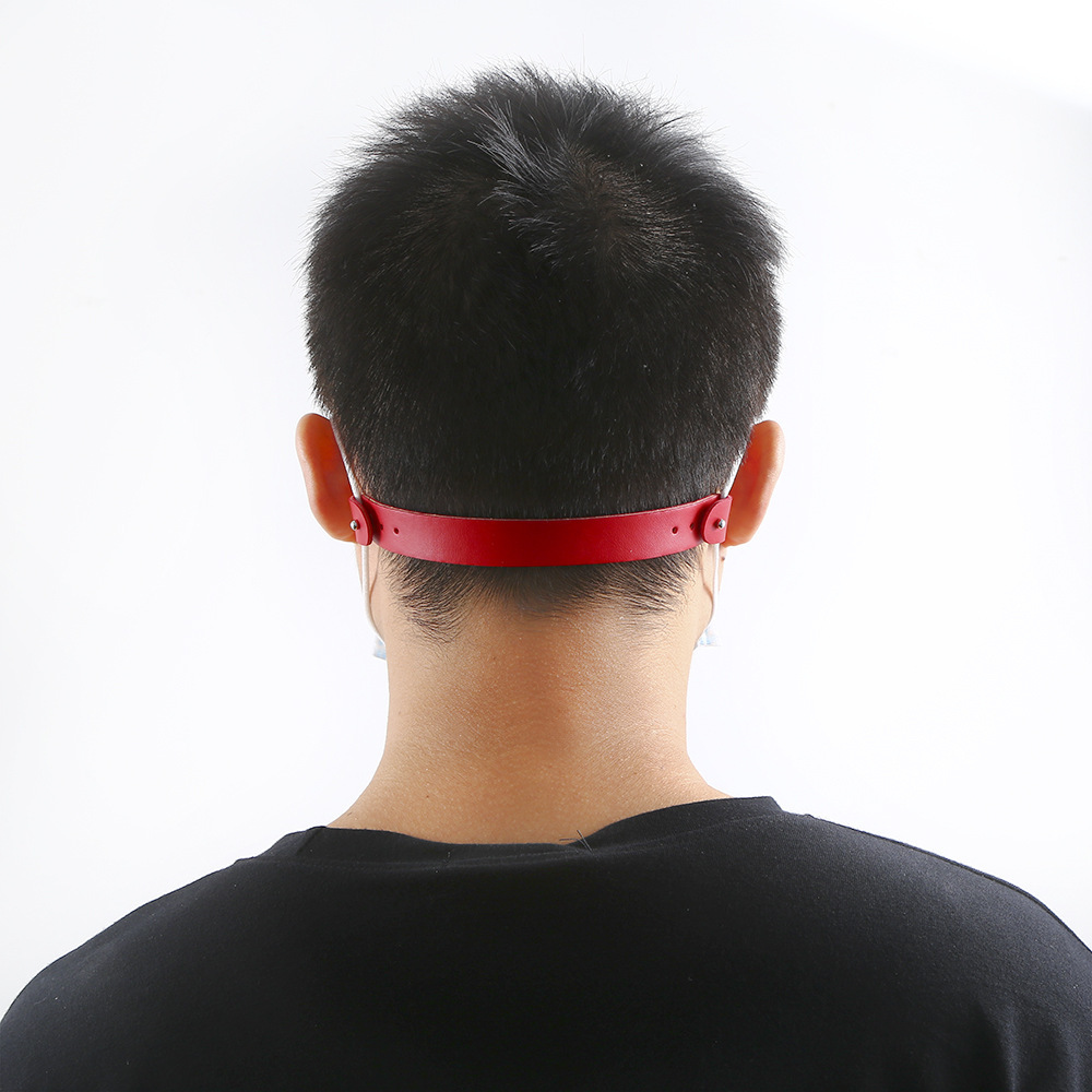 Mask Companion Anti-rein Ear Protection Artifact Leather Anti-rein with Buckle Hook Mask Rope Extension with Anti-rein Hook