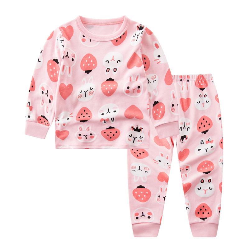 2022 new children's underwear set autumn and winter children's clothing pure cotton boys and girls autumn clothes autumn pants baby pajamas cotton tide