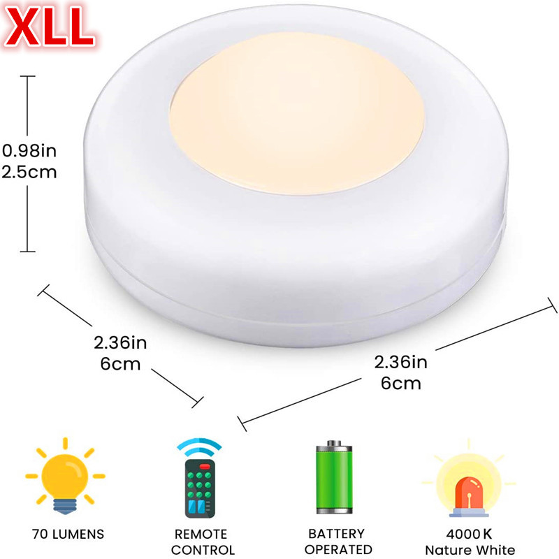 E-Commerce hot new led wireless remote control 13 color cabinet light RGB dimming Pat closet RGB night light