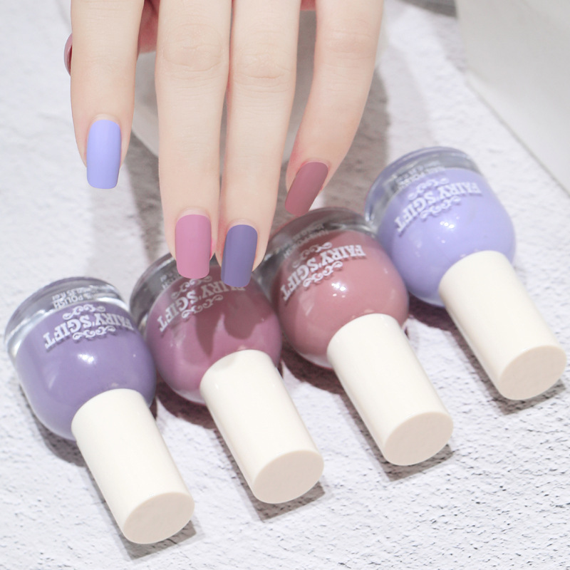 Fog matte nail polish wholesale durable non-peeling matte non-fading transparent non-baking nail polish a generation of hair