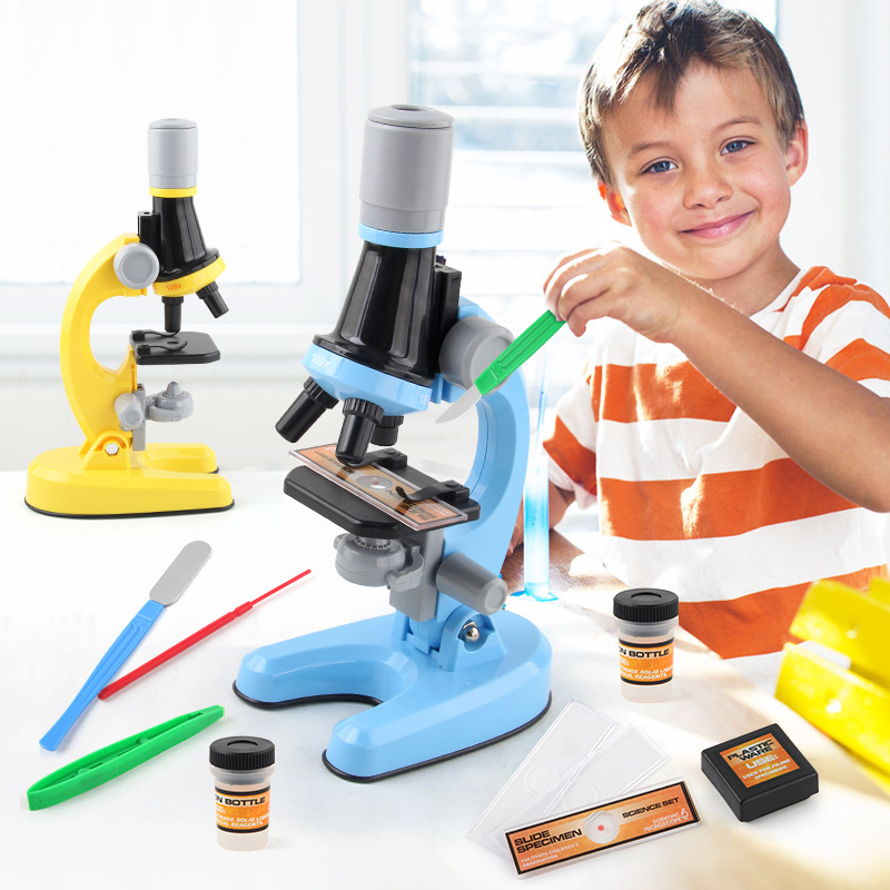 New Upgraded Children's Microscope Toys Scientific Experiment Set Toys Microscope Toys for Primary School Students
