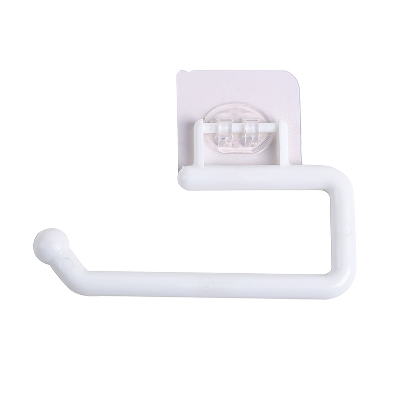 Tissue Rack Toilet Roll Paper Rack Toilet Paper Rack Non-Punch Wall-Mounted Multi-Use Plastic Film Rack Tiling Rack Towel Rack