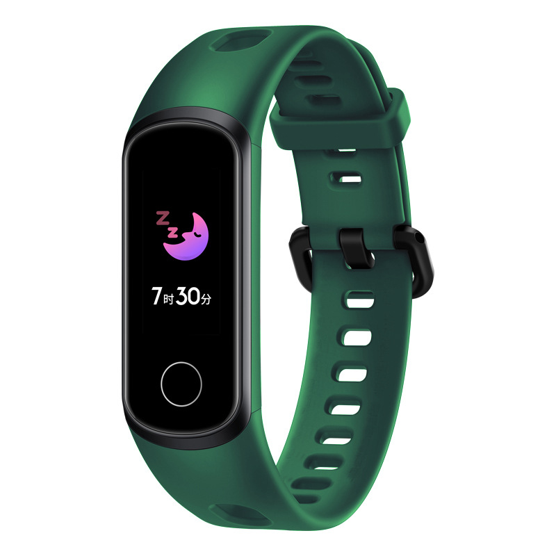 For Huawei Glory 5i Bracelet Silicone Strap Huawei Bracelet 4 Monochrome Strap Factory Spot Wholesale