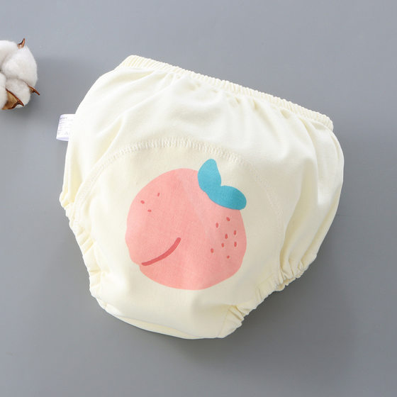 Baby Training Pants Six-Layer Gauze Anti-Side Leakage Diaper Pants Baby Study Pants Cotton Breathable Washable Diaper Pants