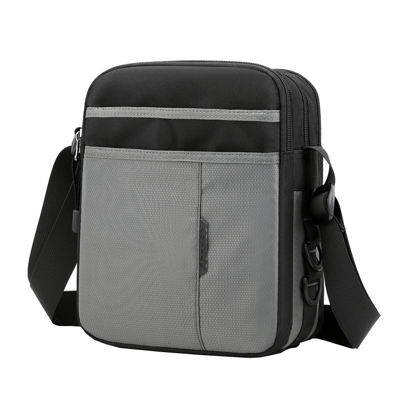 Casual Summer Men's Multi-layer Shoulder Crossbody Bag Lightweight Waterproof Oxford Cloth Korean Style Trendy Bag Sports Travel Small Bag