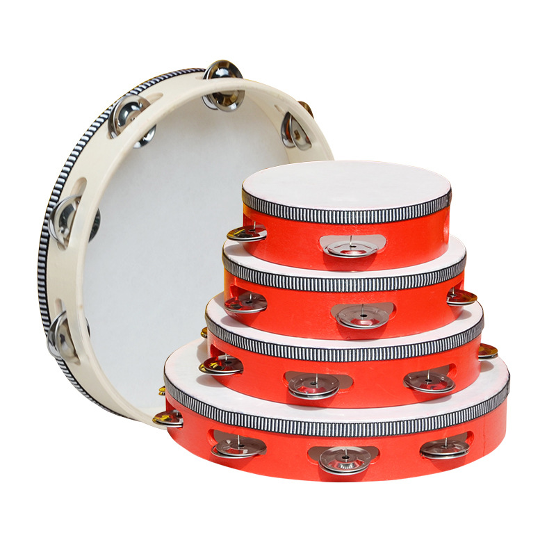 Orff percussion tambourine kindergarten teacher tambourine rattles children's Xinjiang dance tambourine tambourine tambourine