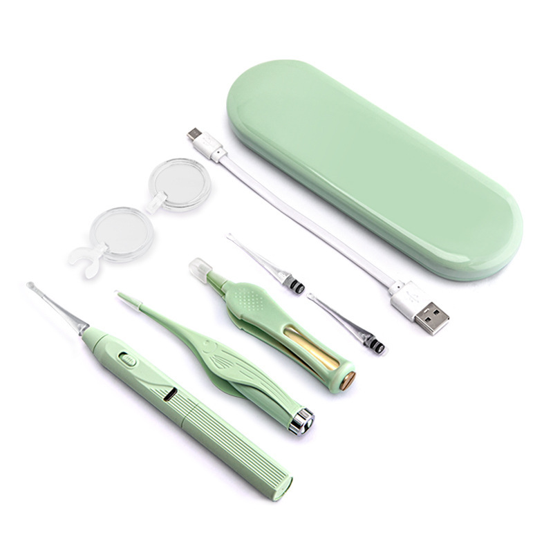現物の充電は子供が発光して耳を掘るスプーンの赤ちゃんが耳を切る道具耳糞ピンセットセット|undefined