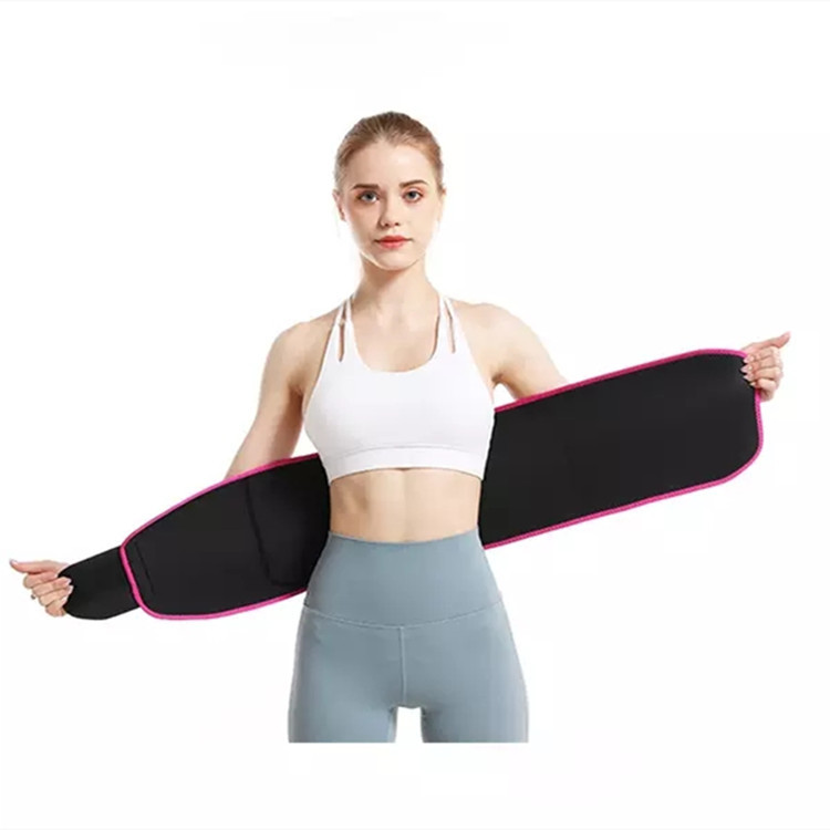 Cross-Border Men's and women's sports corset belt embossed sports waist support belly band fitness waist slimming corset stuffy sweat belly band