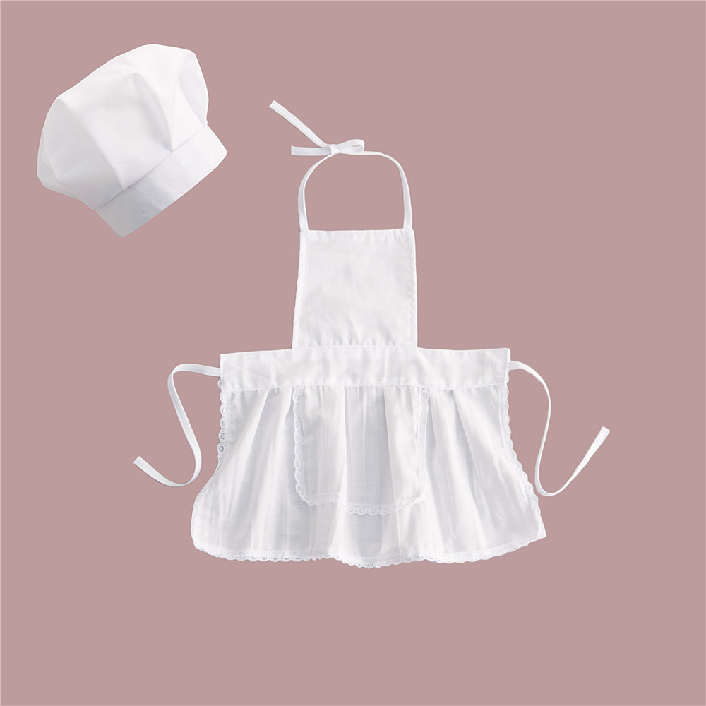 Children's Chef Hat Apron Set Hundred Days Baby Chef Hat Photography Little Chef Clothes