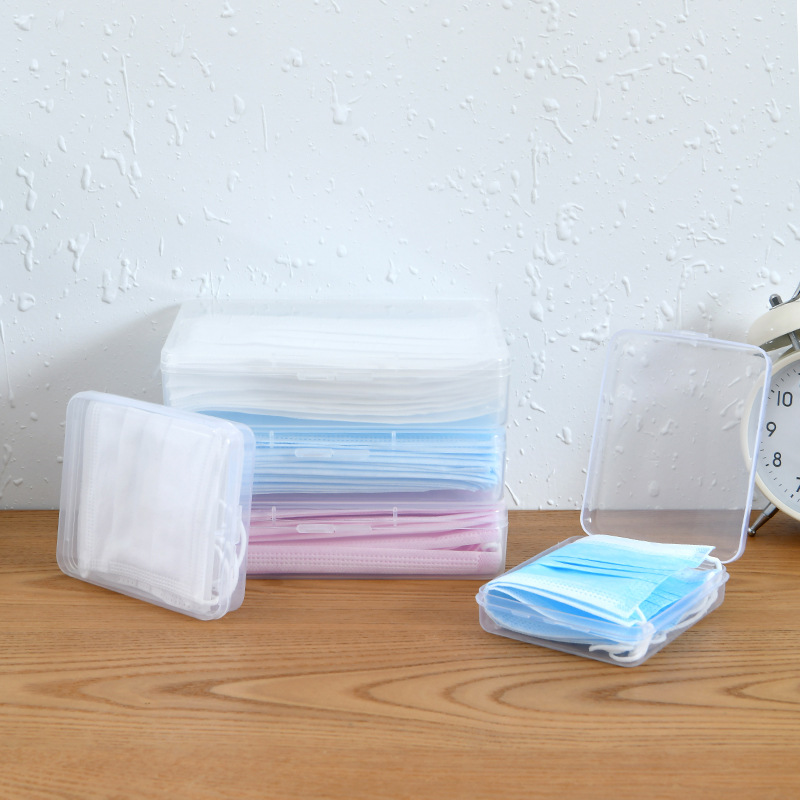 Portable dust-proof and moisture-proof mask box mask special storage box mask box